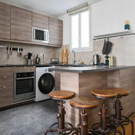 Modern - 2br-4p- Canal Saint-martin 아파트